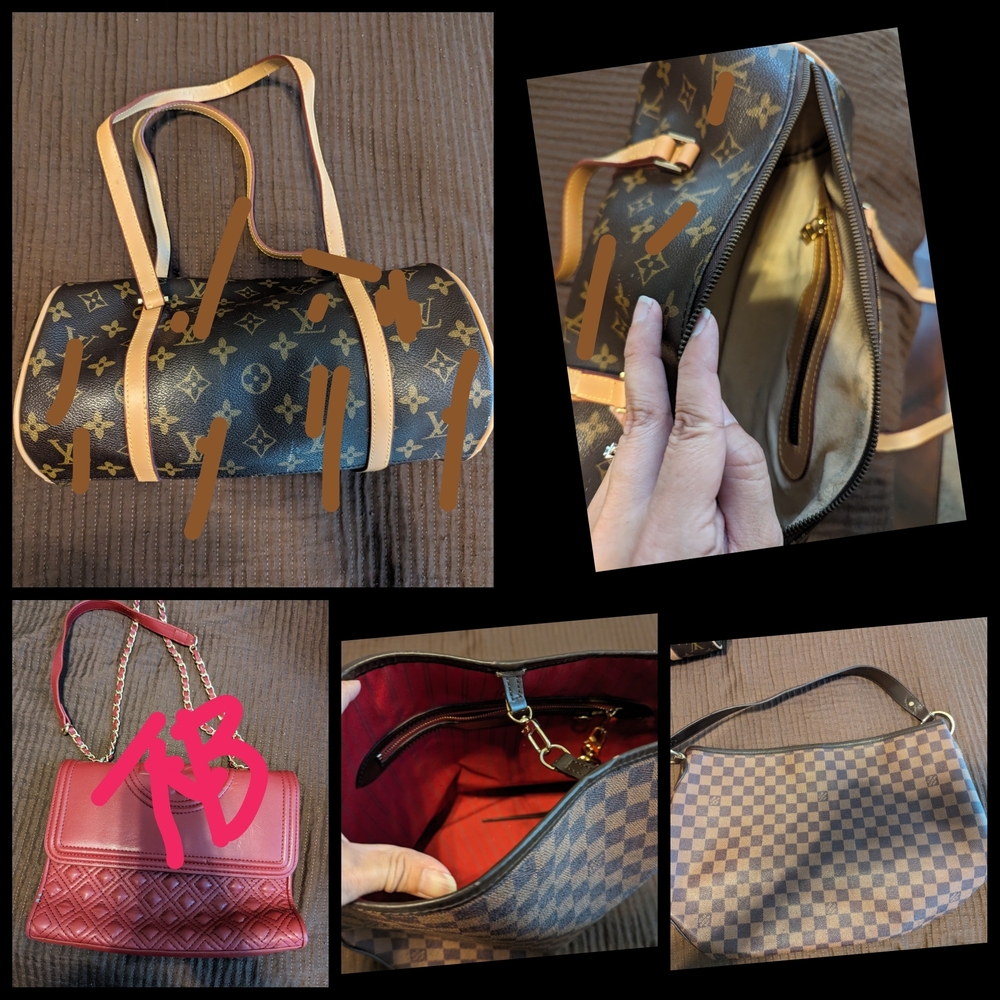 Luxury Designer Monogram Brown Handbag